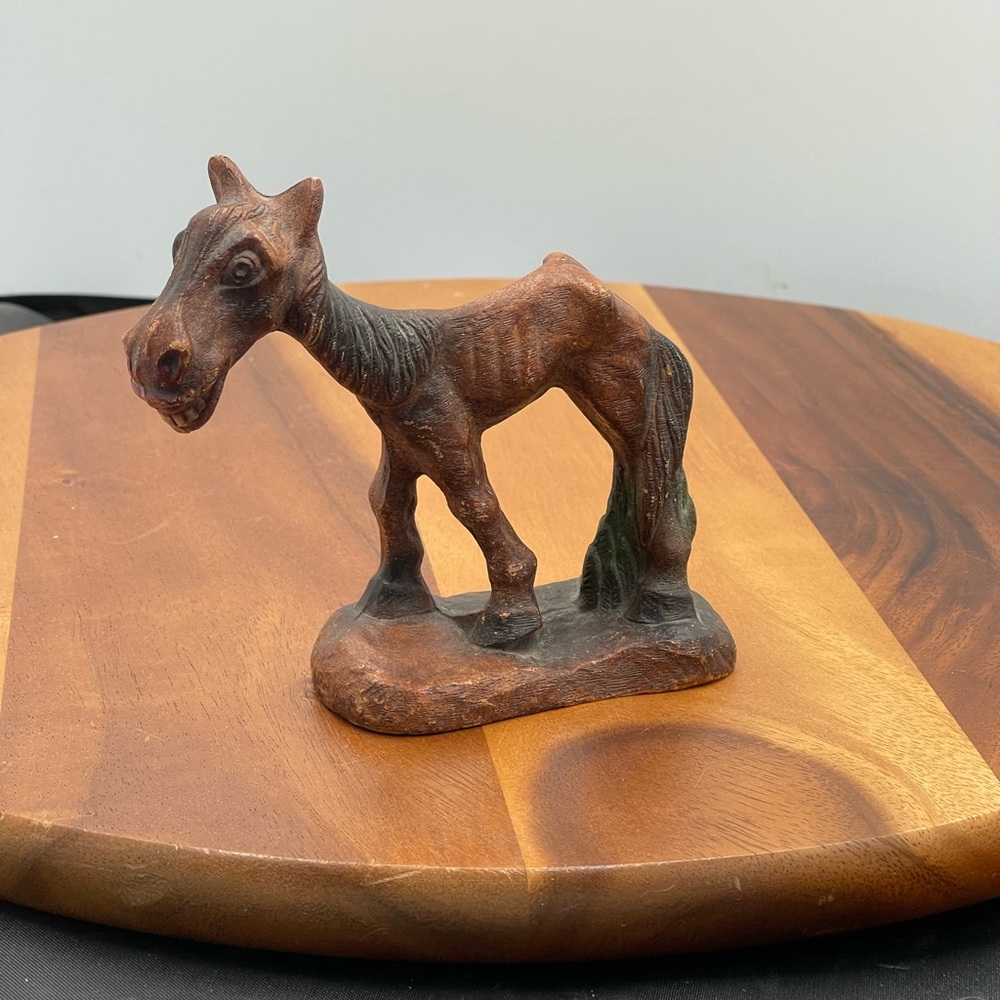 Rustic Brown Horse Sculpture(70)